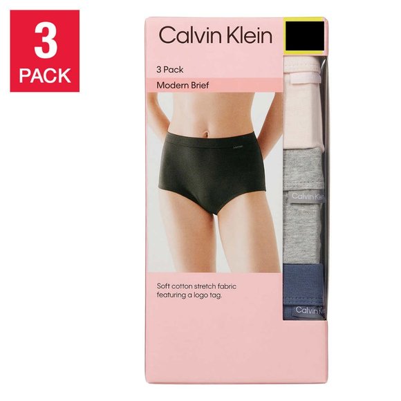 NWT Calvin Klein Ladies' Modern Brief, 3-pack - Picture 1 of 5